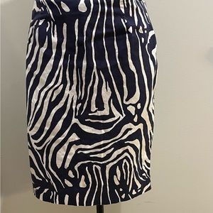 Evan Piccone  navy blue and white skirt